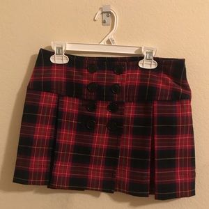 GAP Kids Plaid double button skirt!!